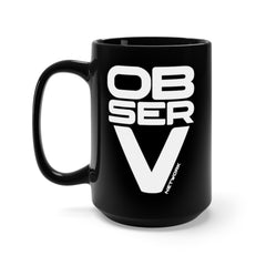 Observ Black Mug 15oz