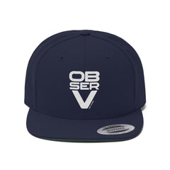 Unisex Flat Bill Hat [Observ]